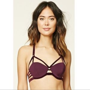 Strappy cage brain plush plum velvet 😍